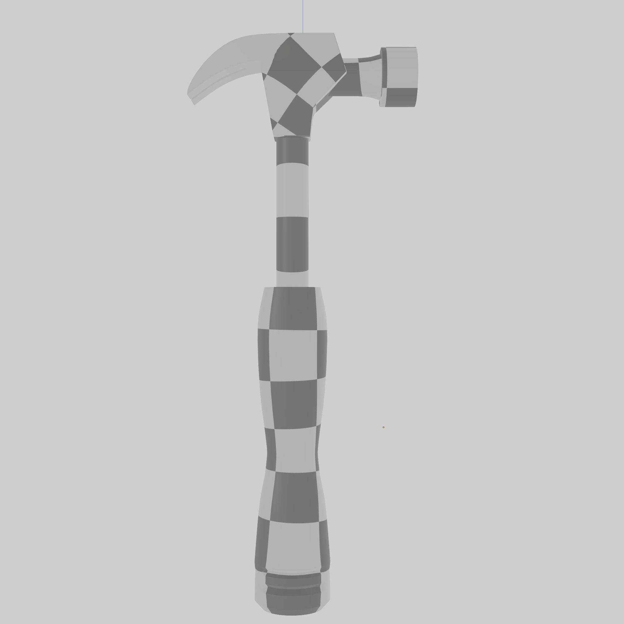 Hammer Low-poly 3D model_3