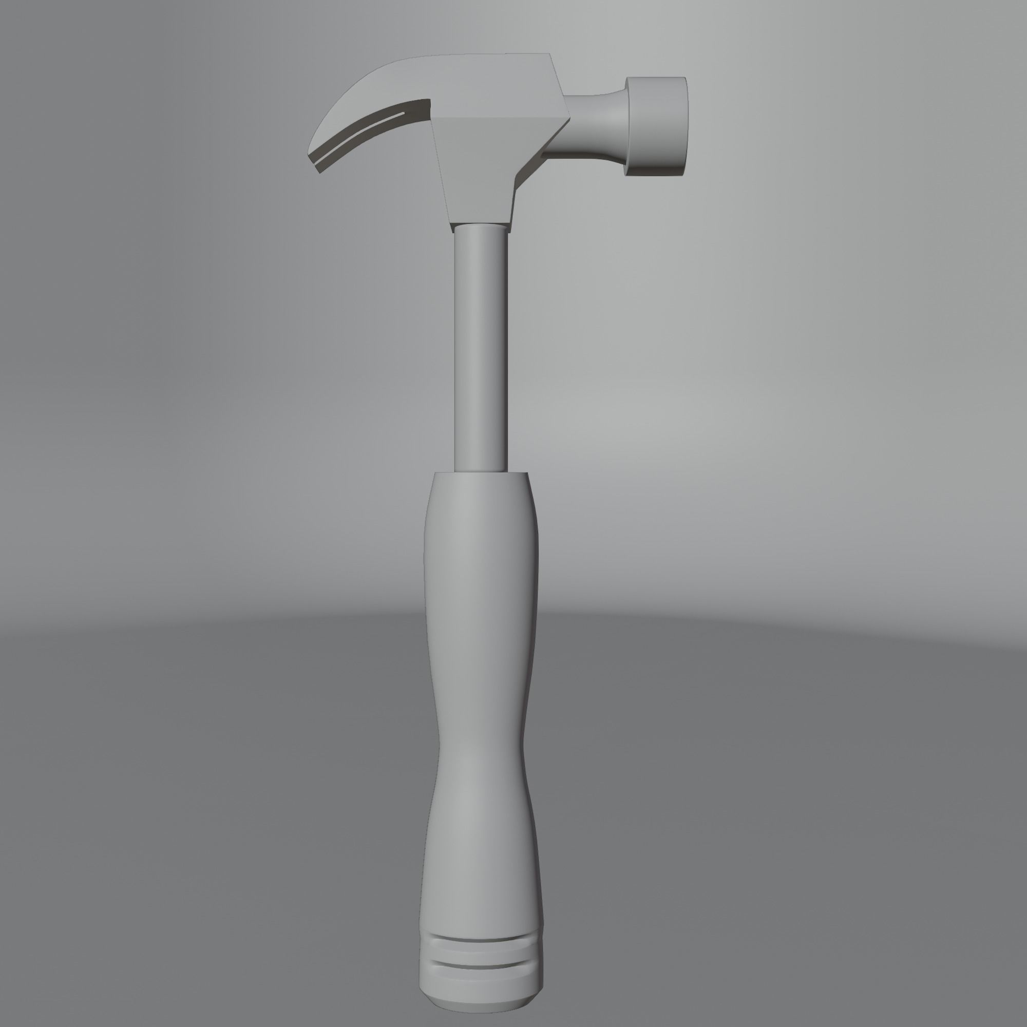 Hammer Low-poly 3D model_2