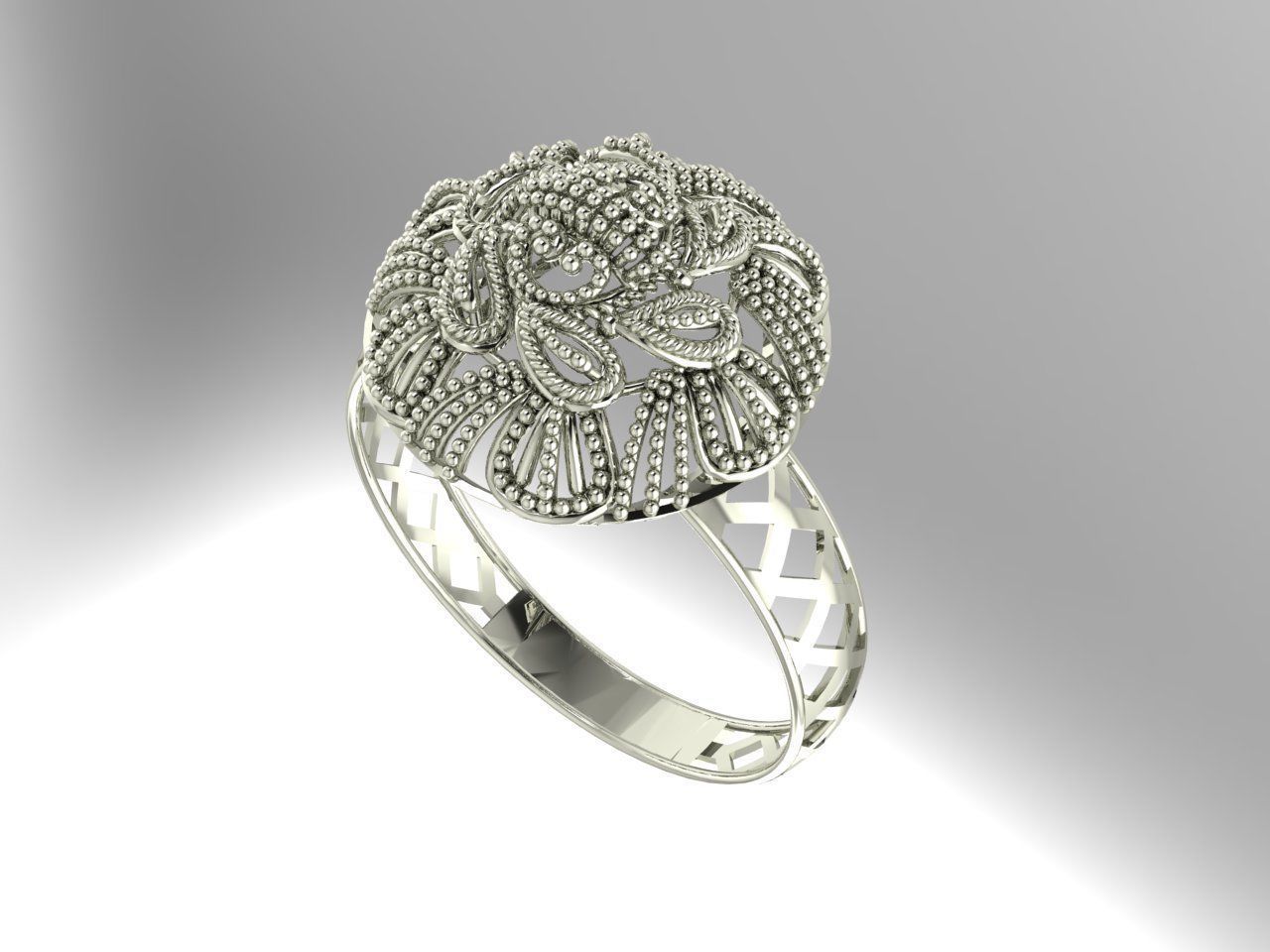 Gold Ring 35 3D print model_1