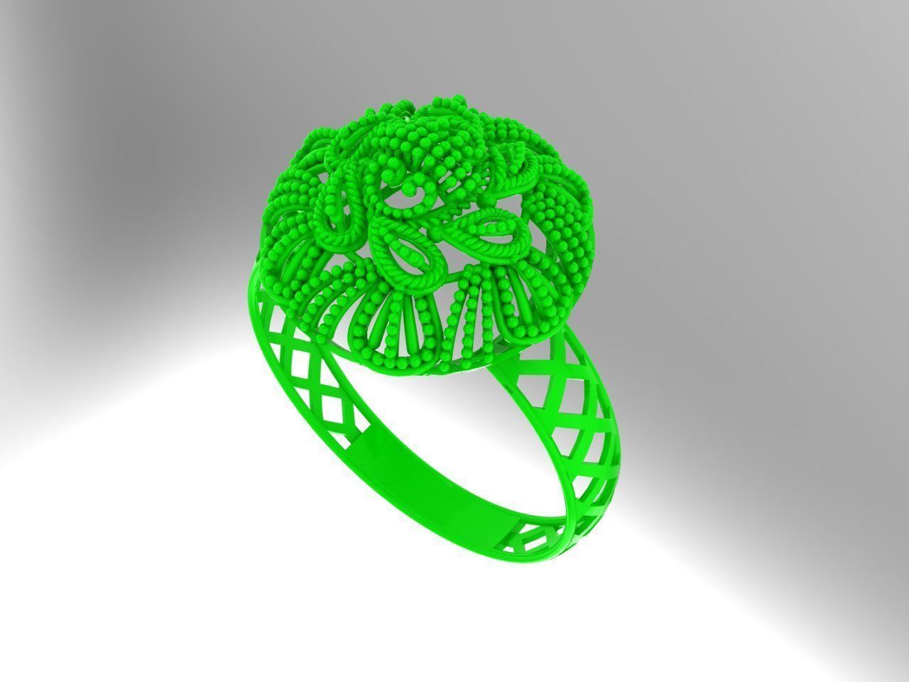 Gold Ring 35 3D print model_2
