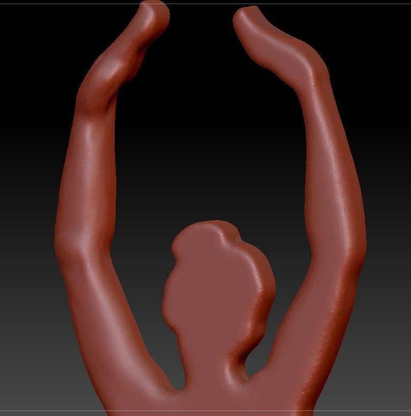 Ballerina Pendant 3D print model_11