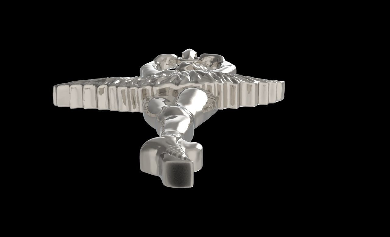 Ballerina Pendant 3D print model_2