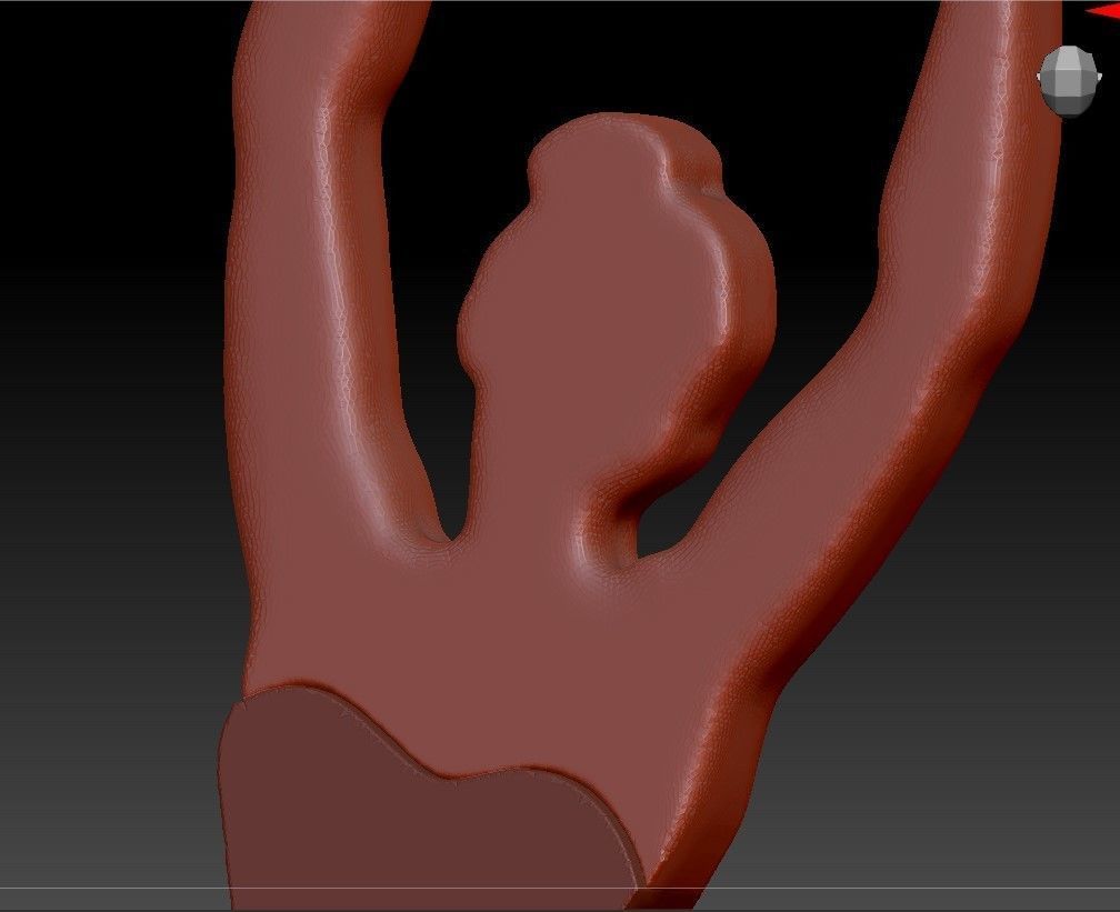 Ballerina Pendant 3D print model_8