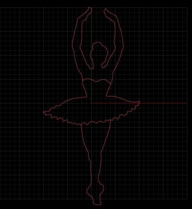 Ballerina Pendant 3D print model_16
