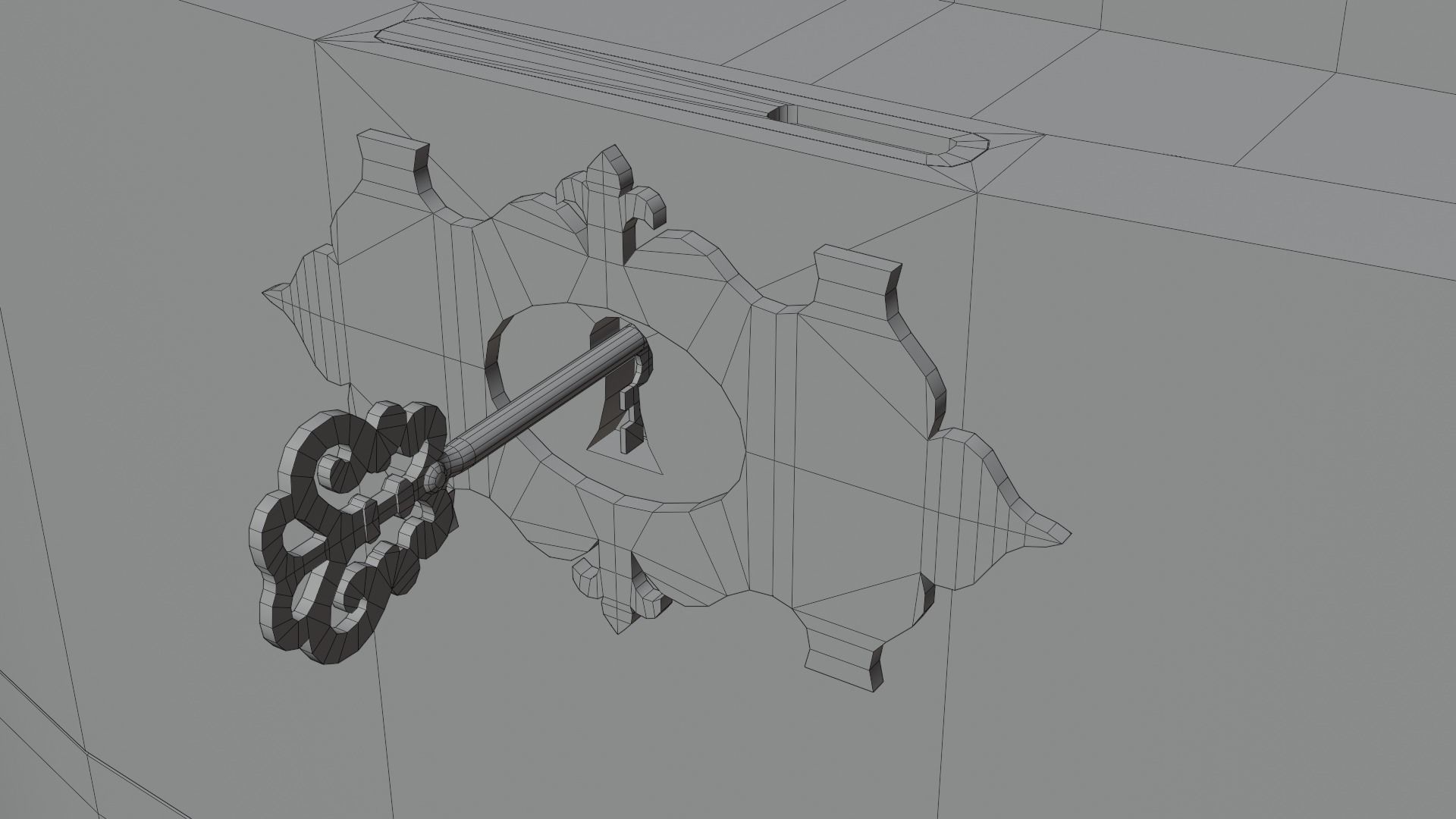 Music box Low-poly 3D model_18