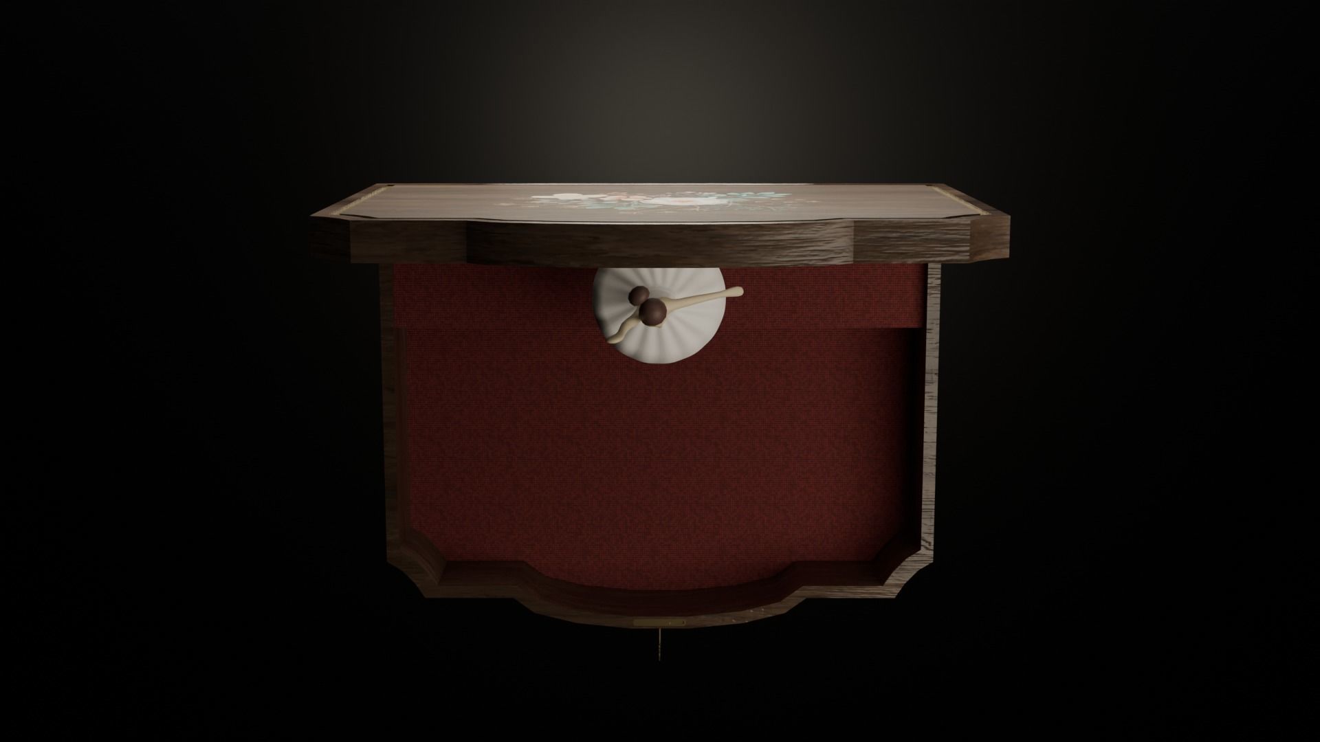 Music box Low-poly 3D model_11