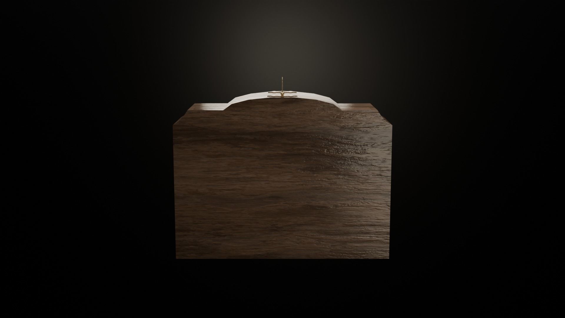 Music box Low-poly 3D model_13