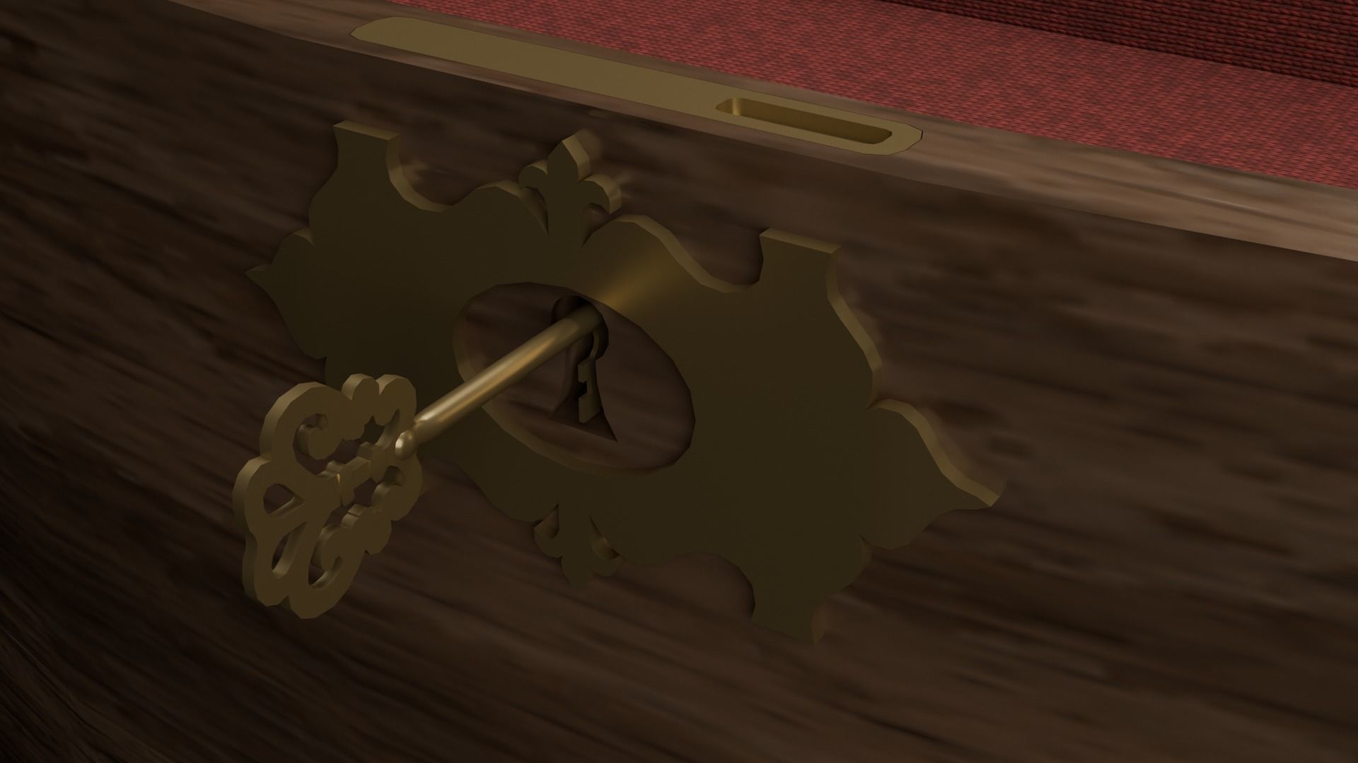 Music box Low-poly 3D model_17