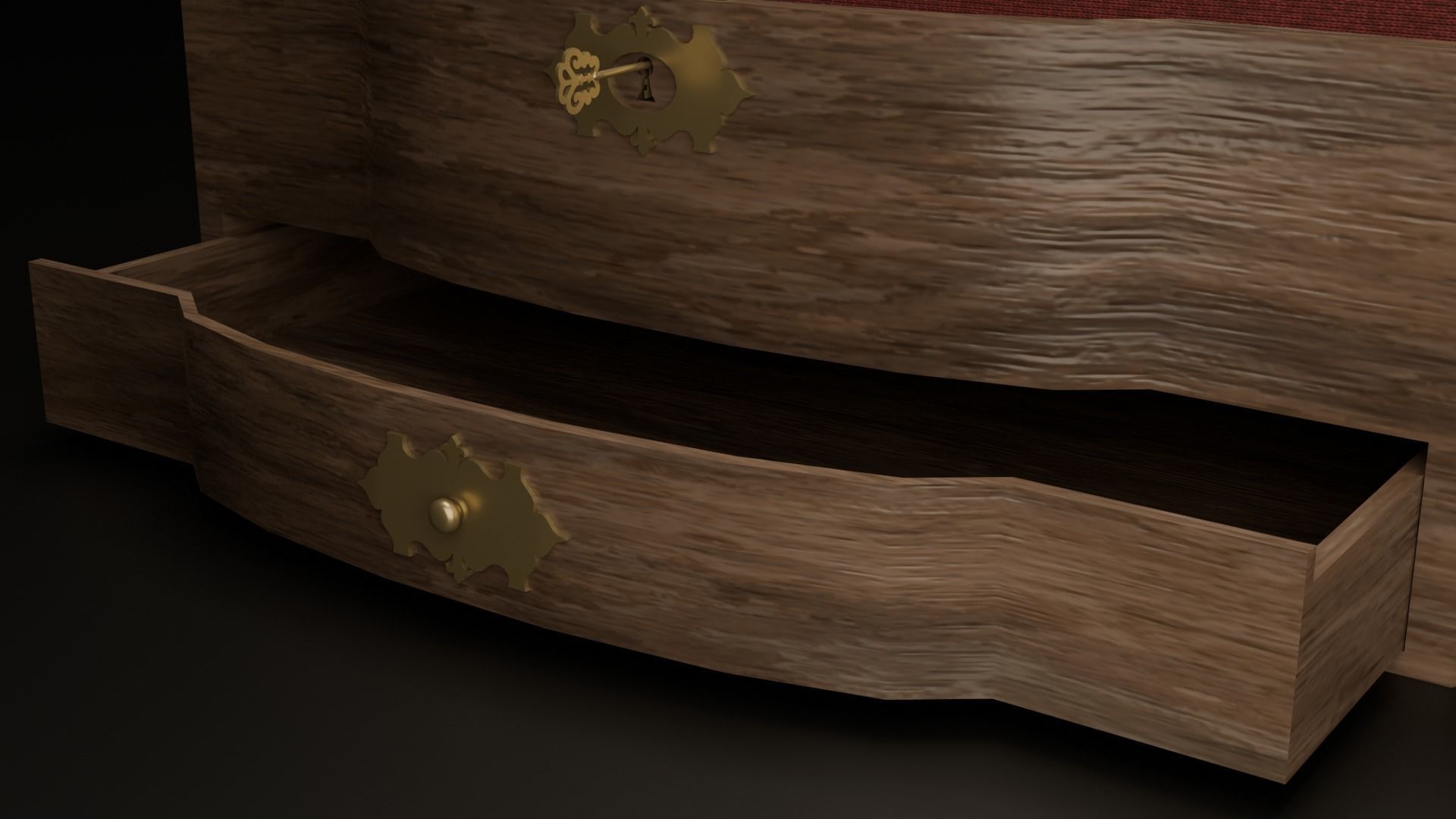 Music box Low-poly 3D model_15