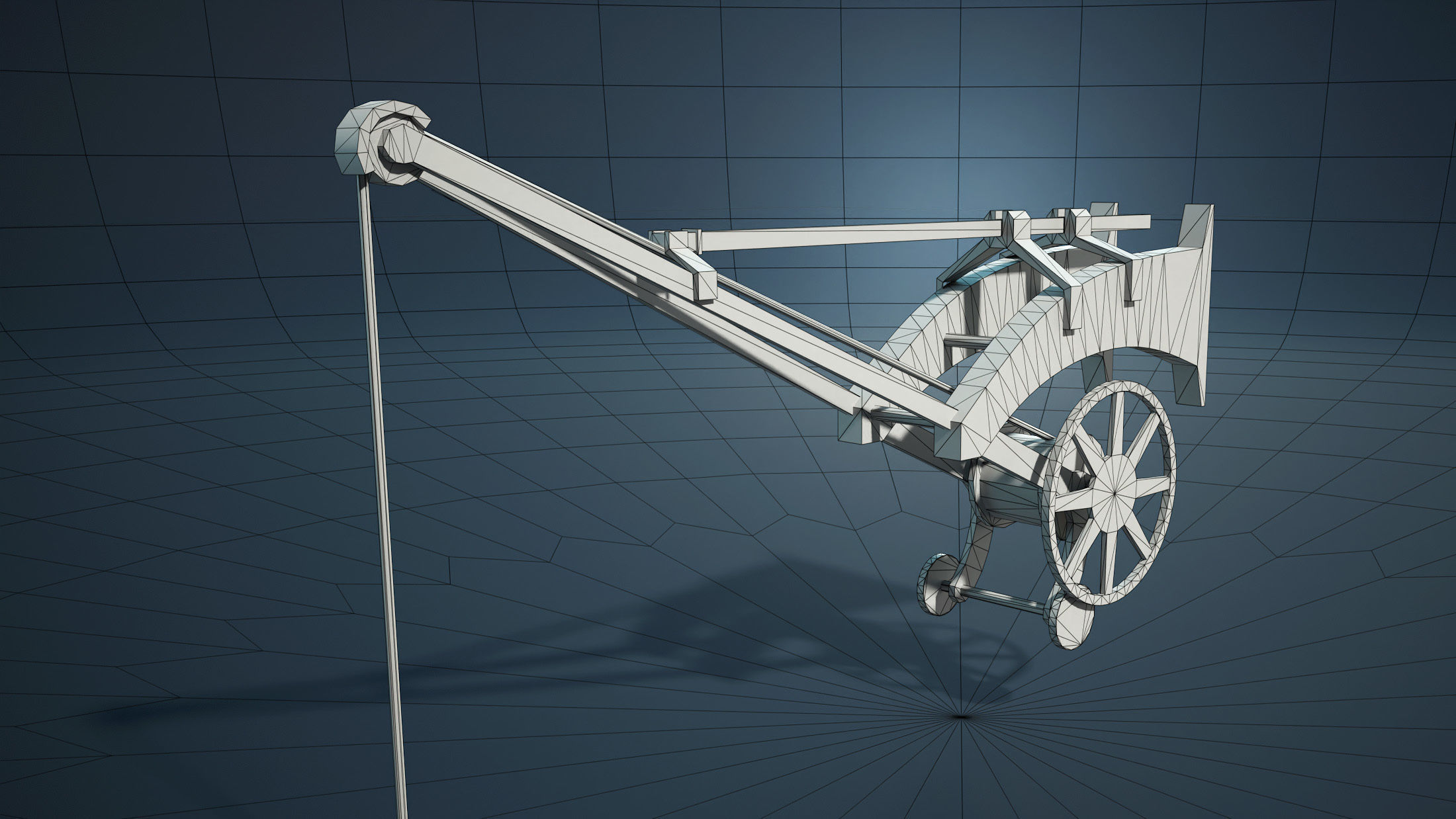 Manual Cranes Game Low-poly Low-poly 3D model_5