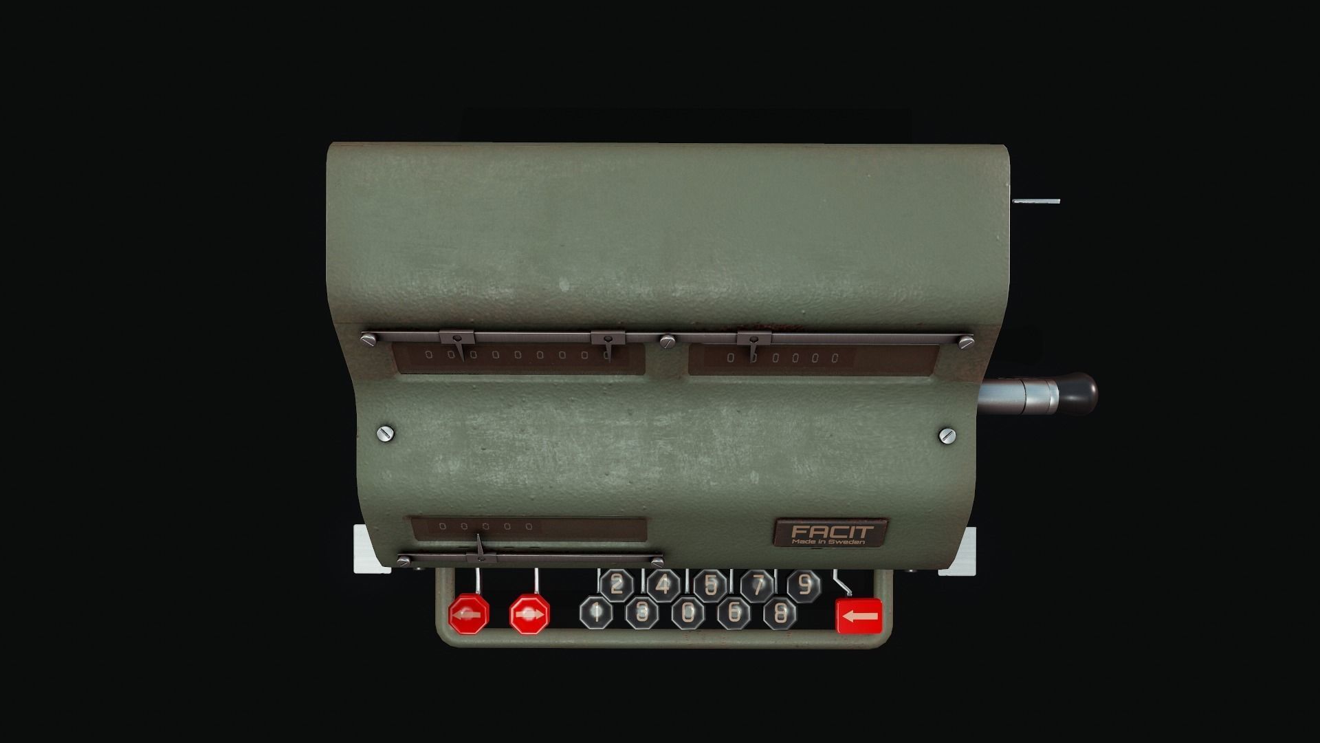 Facit Calculator - Tutorial Included 3D model_10