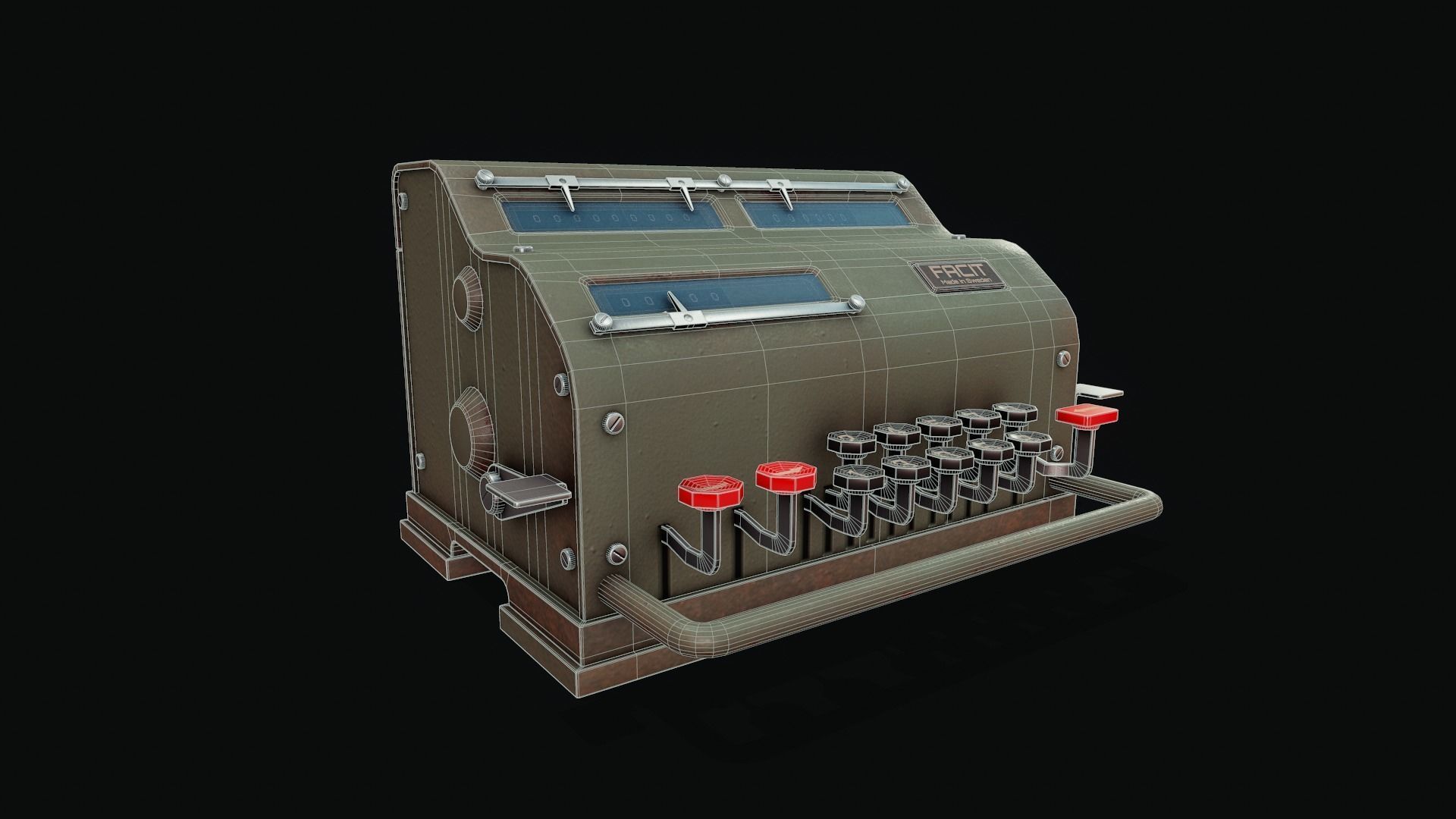 Facit Calculator - Tutorial Included 3D model_3