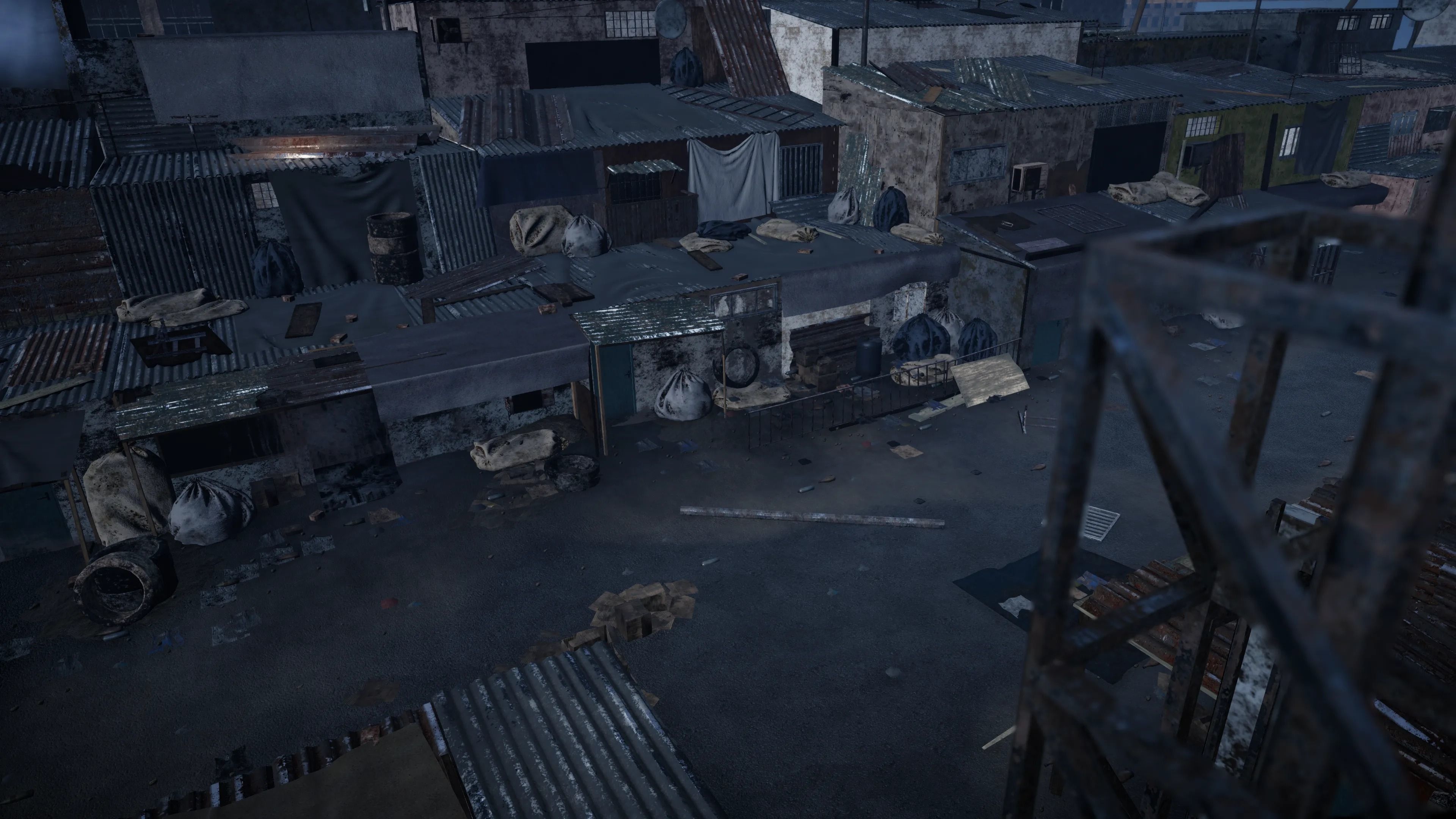 Future Slums Abandoned-Post-ApocalypticDistrict Low-poly 3D model_5