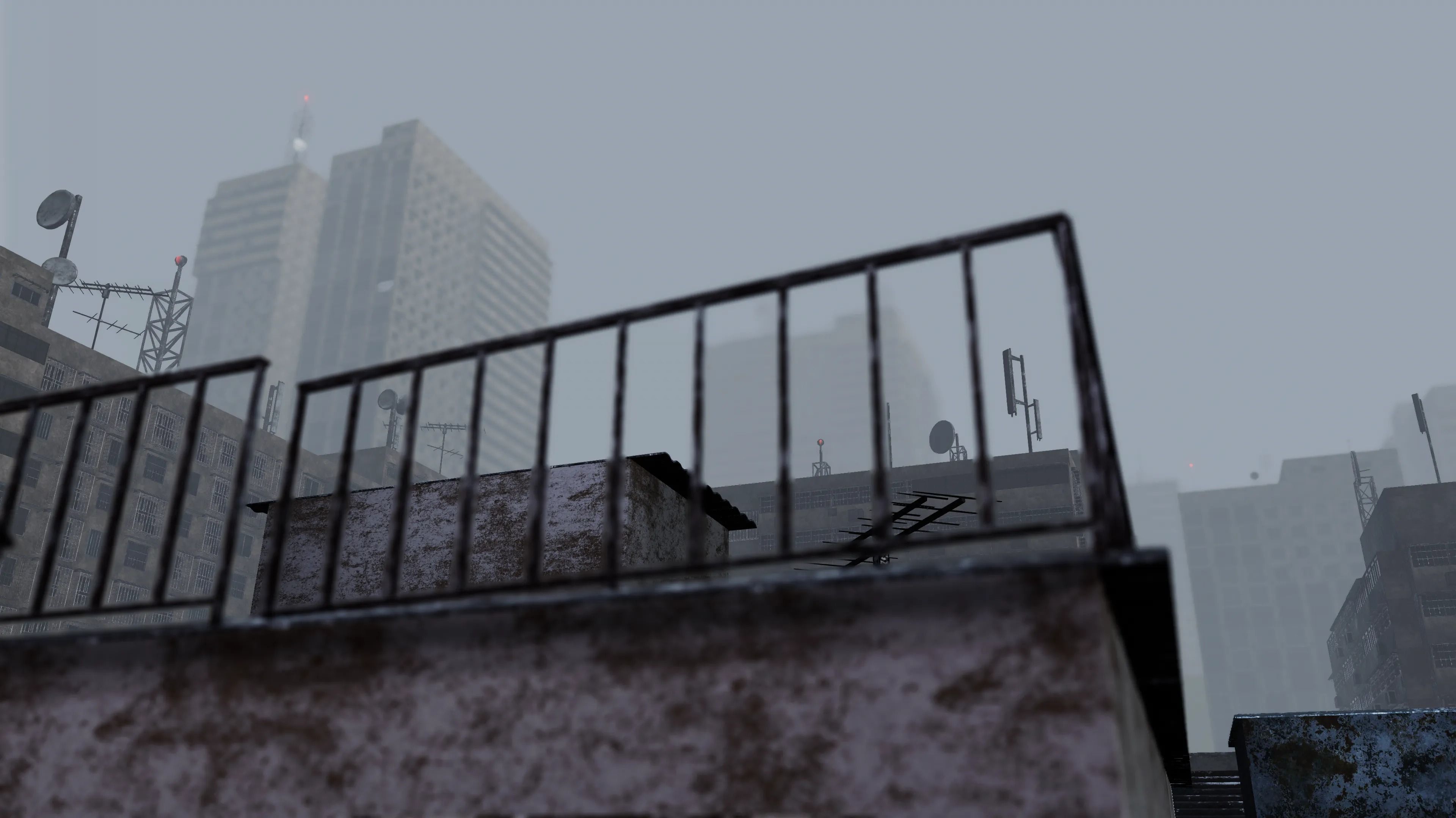Future Slums Abandoned-Post-ApocalypticDistrict Low-poly 3D model_3