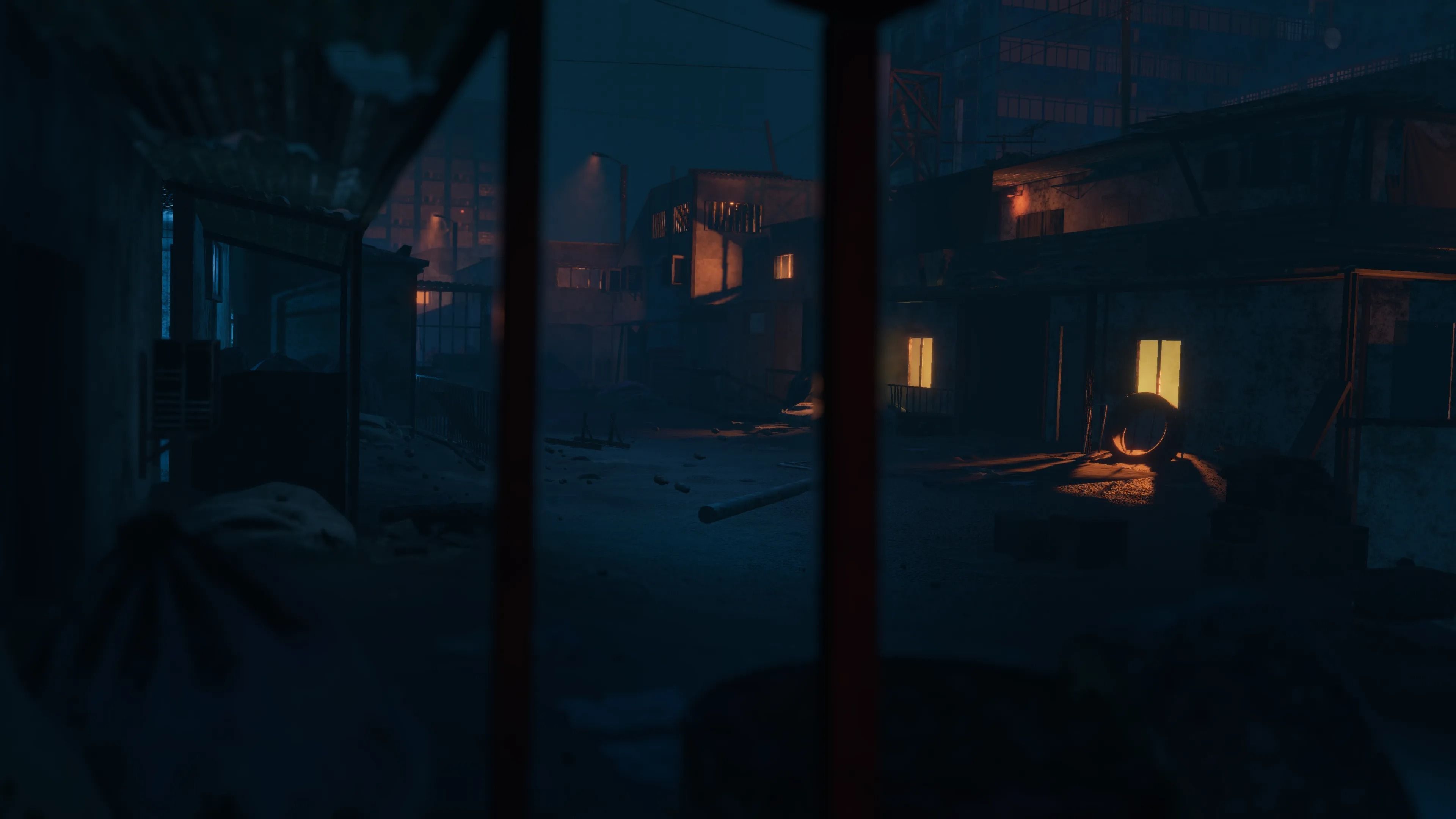 Future Slums Abandoned-Post-ApocalypticDistrict Low-poly 3D model_8