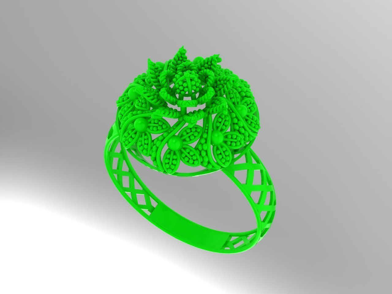 Gold Ring 37 3D print model_2