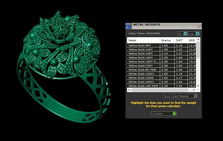 Gold Ring 37 3D print model_5