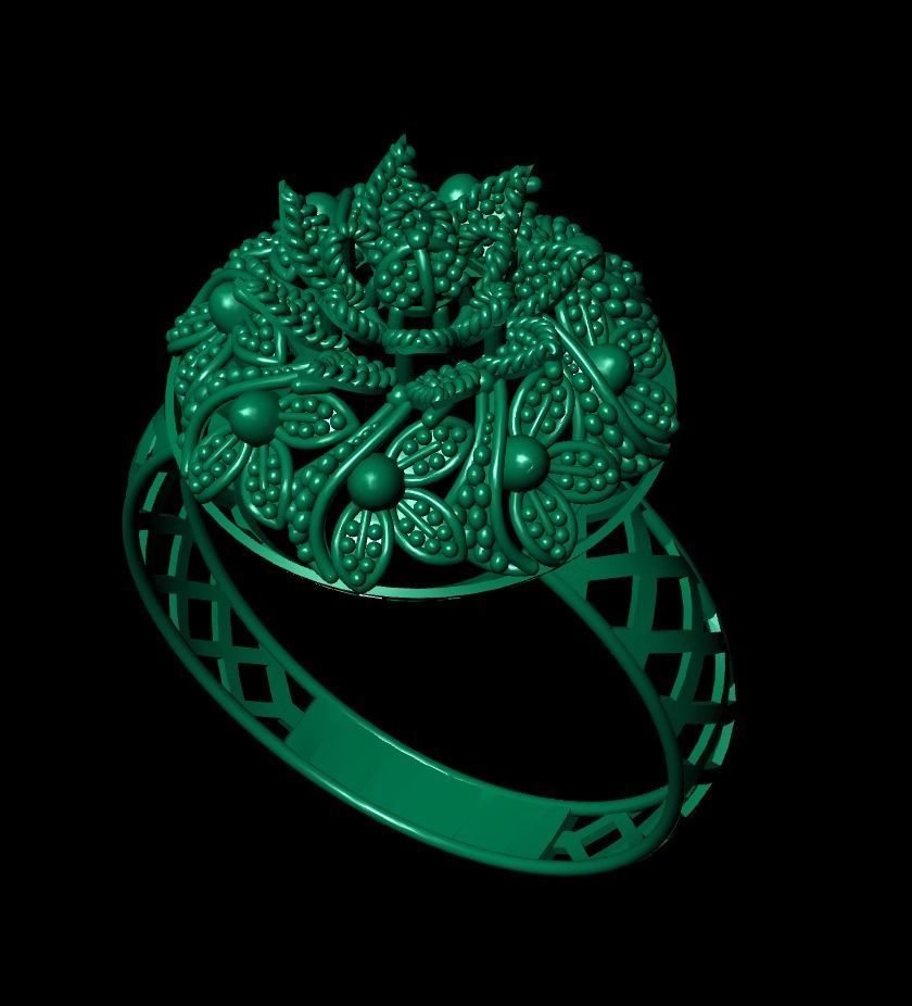 Gold Ring 37 3D print model_4