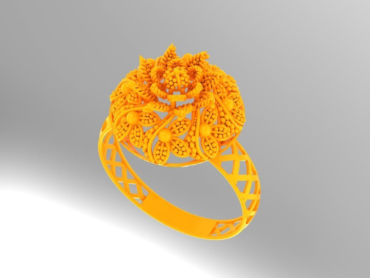 Gold Ring 37 3D print model_3