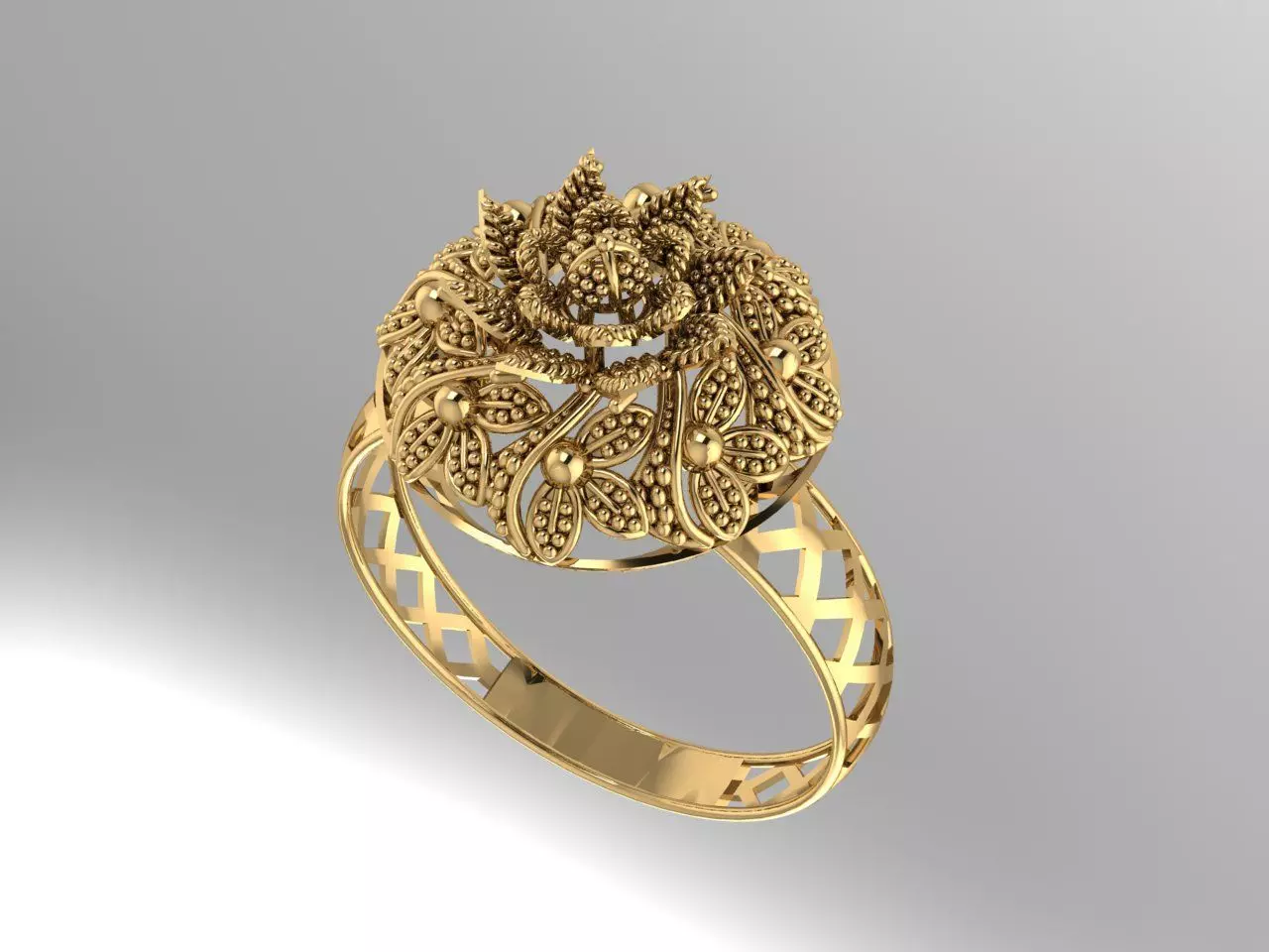 Gold Ring 37 3D print model_0