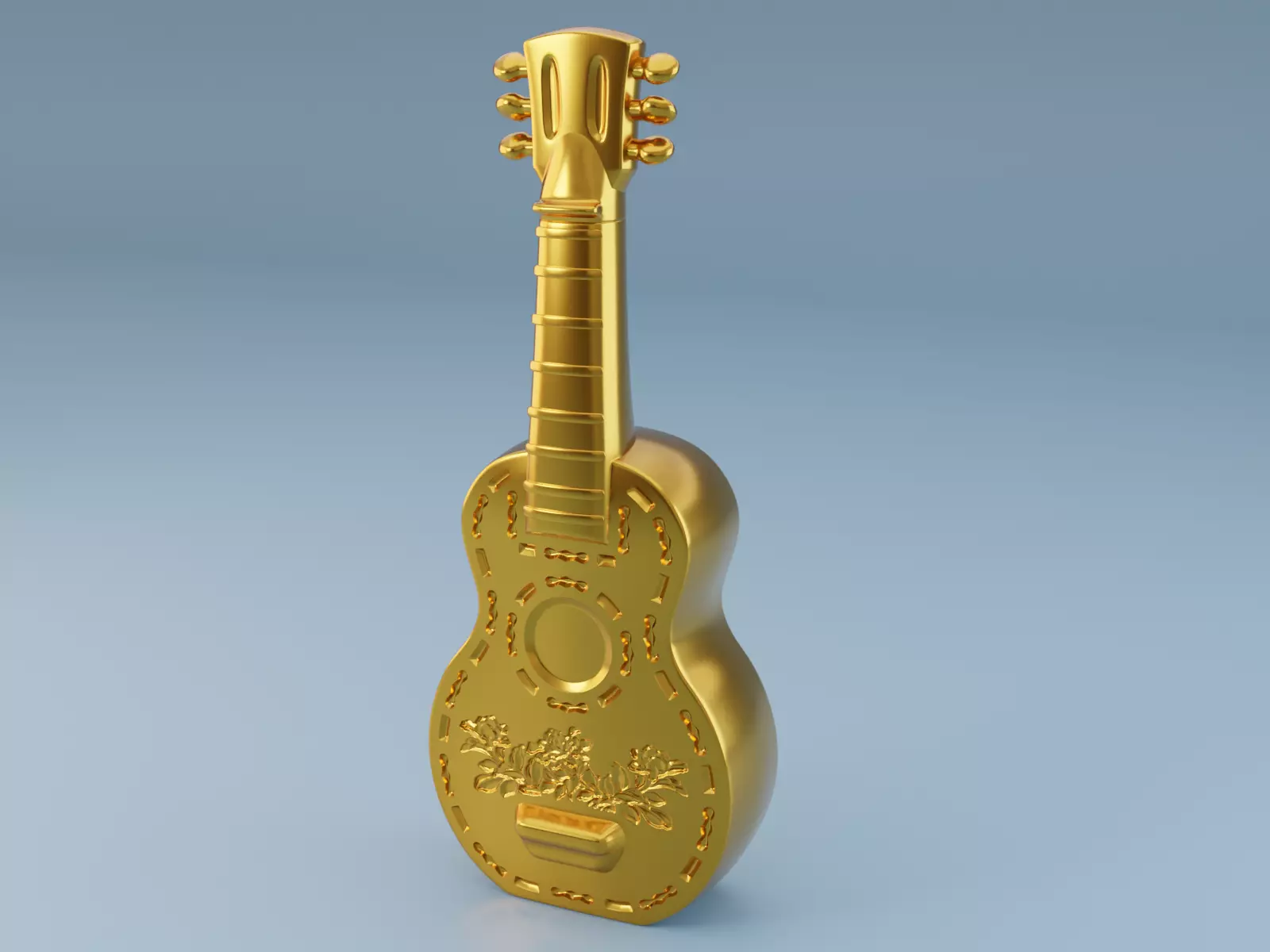 Guitar decor 3D print model 3D print model_0