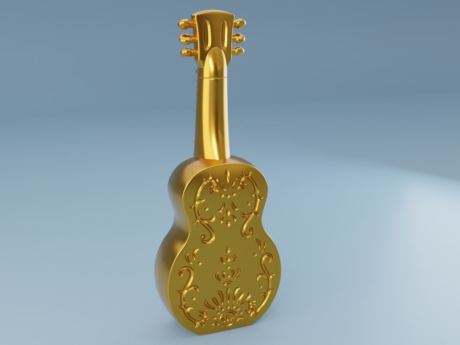 Guitar decor 3D print model 3D print model_2