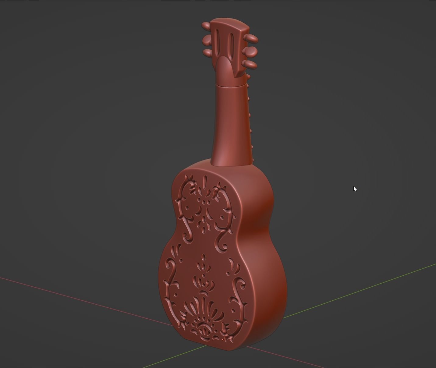 Guitar decor 3D print model 3D print model_9