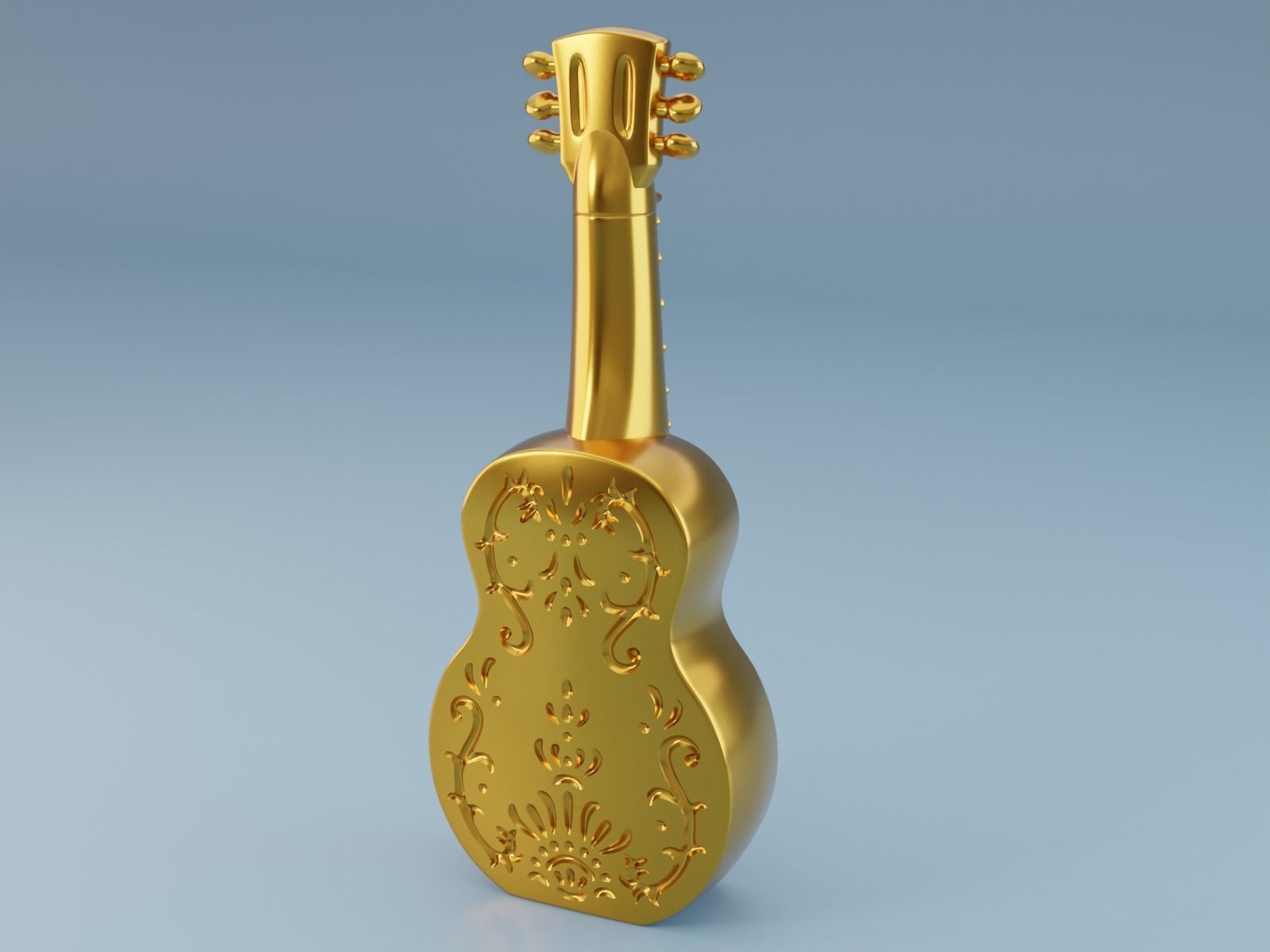 Guitar decor 3D print model 3D print model_1