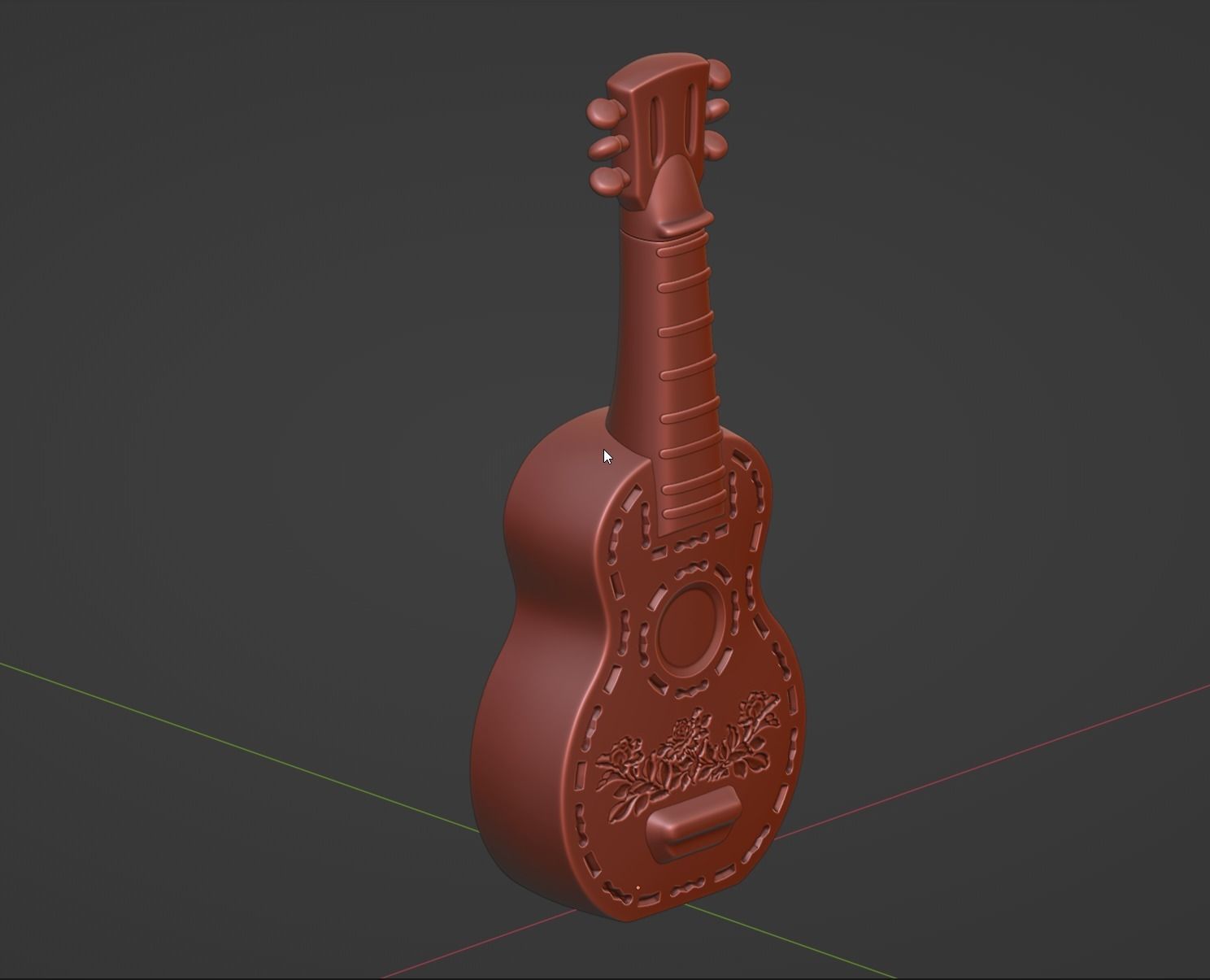 Guitar decor 3D print model 3D print model_7