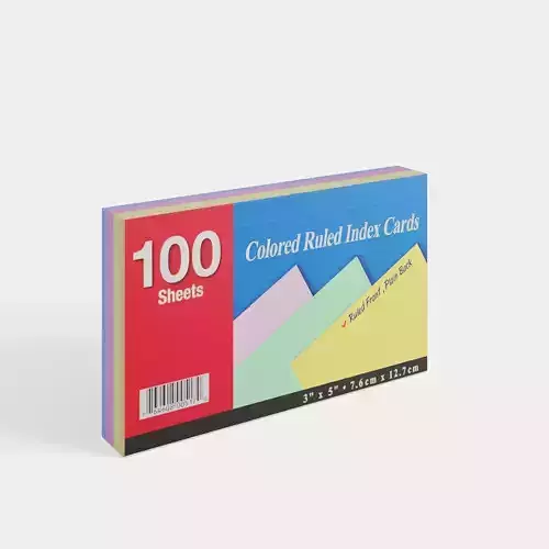 paper products Index Cards