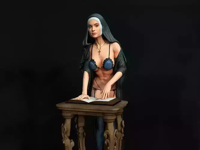 Nun Natalie Portman  3D print model