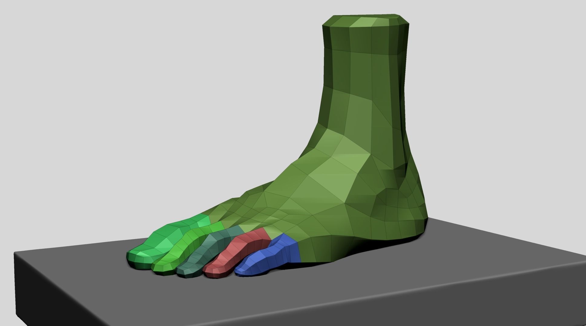 Foot A 3D model_2