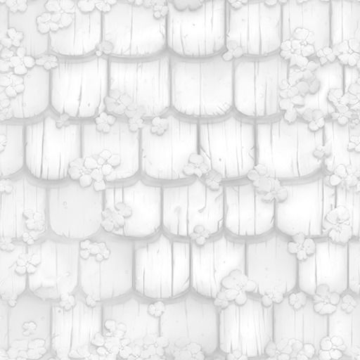 2d Hand Painted Green Wooden Roof 3 Texture_4