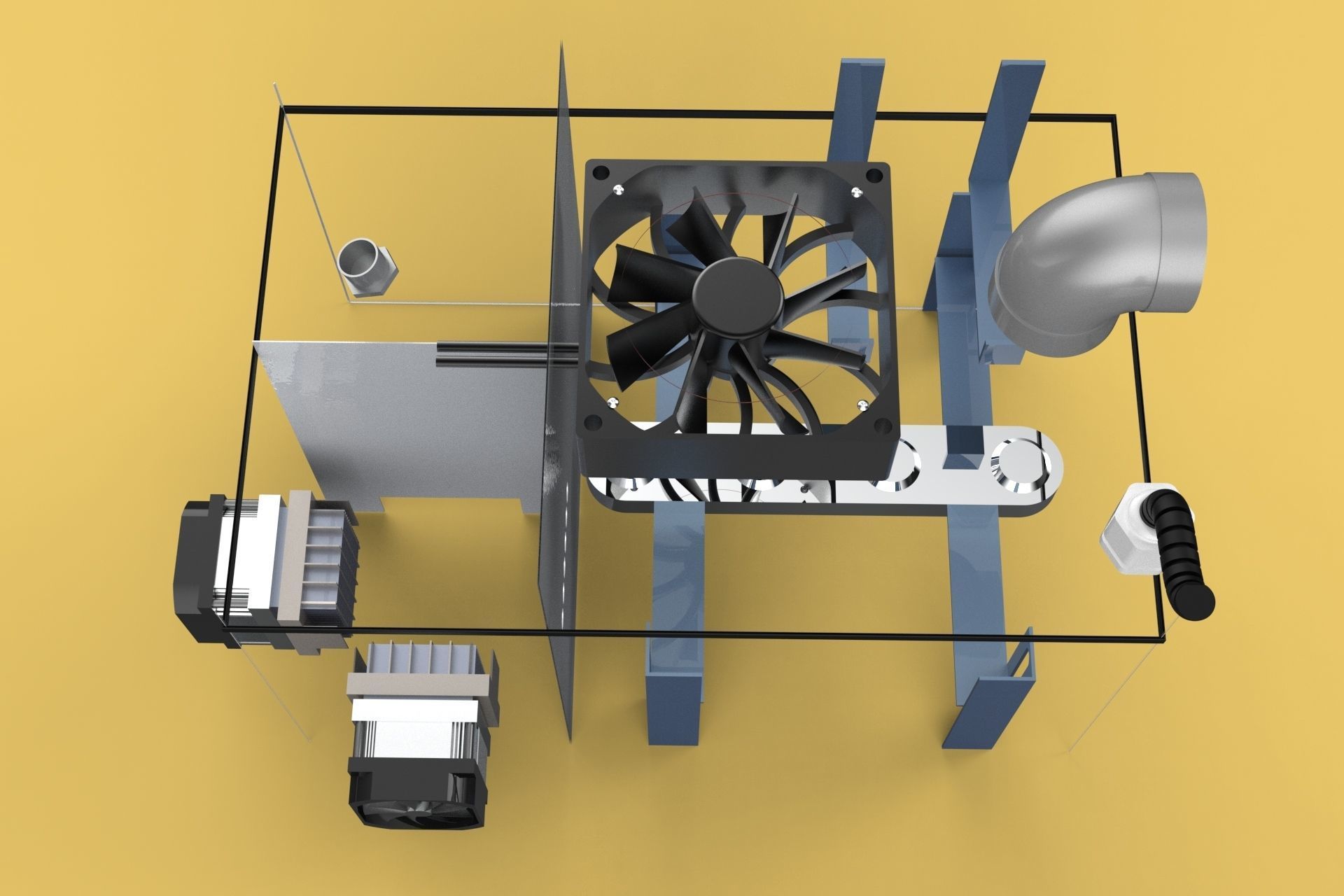 TEMPERATURE COOLING ULTRASONIC MIST HUMIDIFIER FOG FARMING 3D model_4