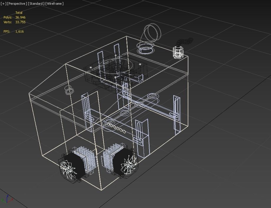 TEMPERATURE COOLING ULTRASONIC MIST HUMIDIFIER FOG FARMING 3D model_11