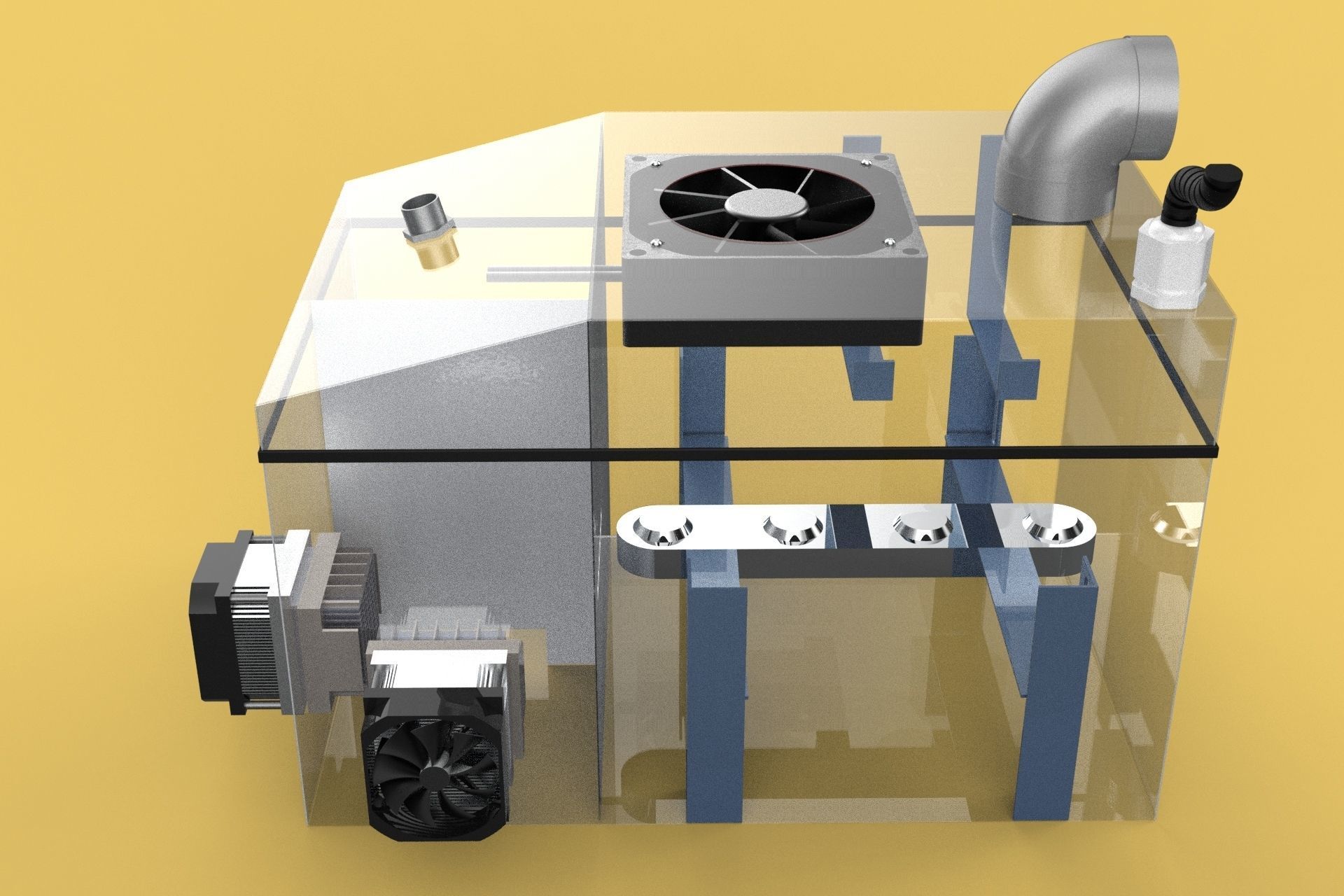 TEMPERATURE COOLING ULTRASONIC MIST HUMIDIFIER FOG FARMING 3D model_2