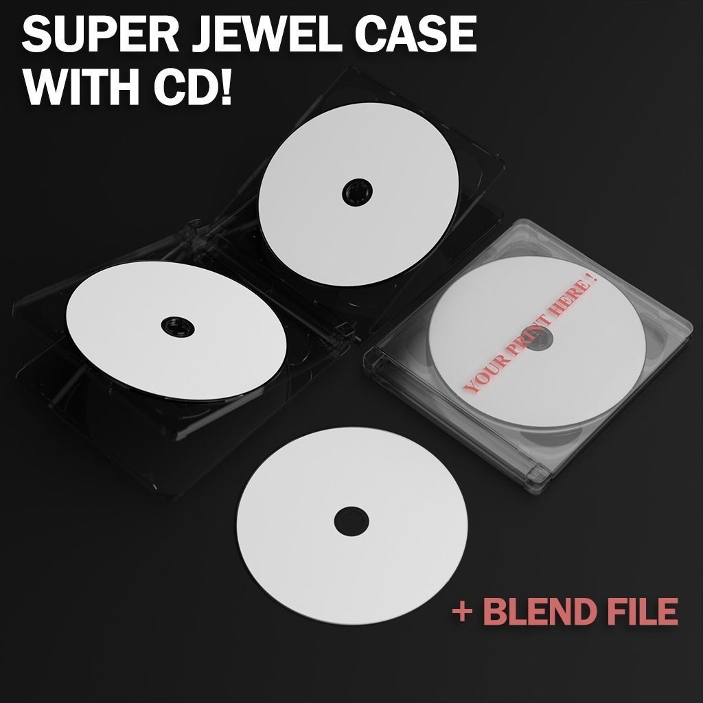 SUPER JEWEL CASE with CD 3D model_1