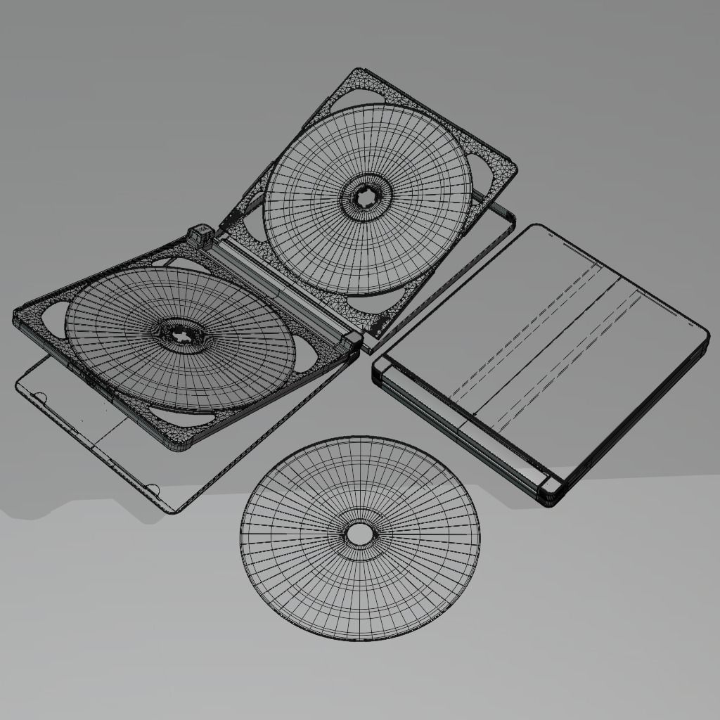 SUPER JEWEL CASE with CD 3D model_5