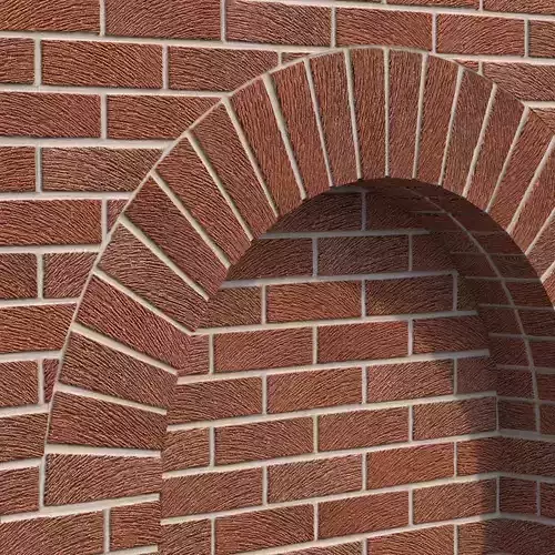 Throckley Red Rustic Brick Texture