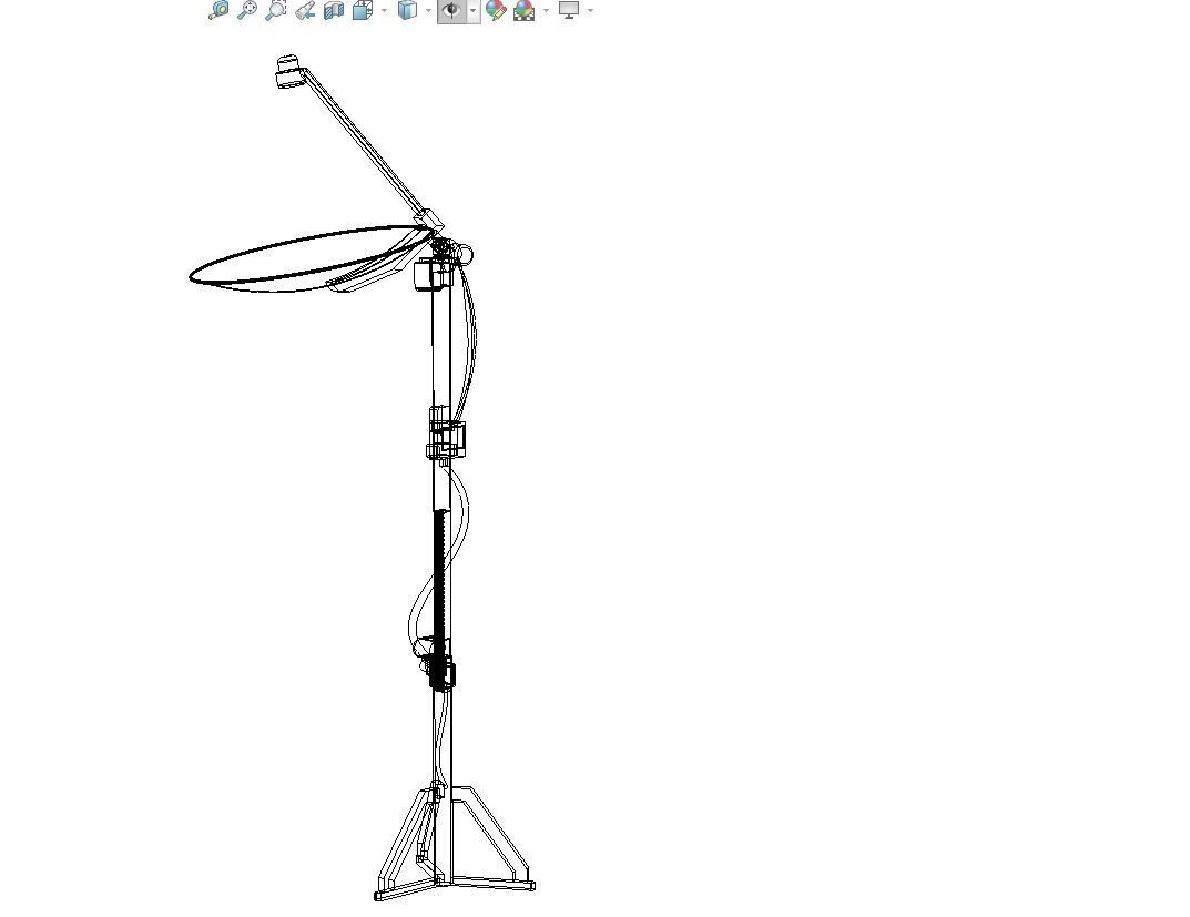 PARABOLIC ANTENNA TRACKER TRACKING SYSTEM 3D model_13