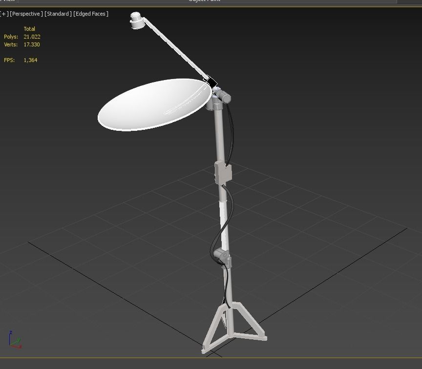 PARABOLIC ANTENNA TRACKER TRACKING SYSTEM 3D model_10