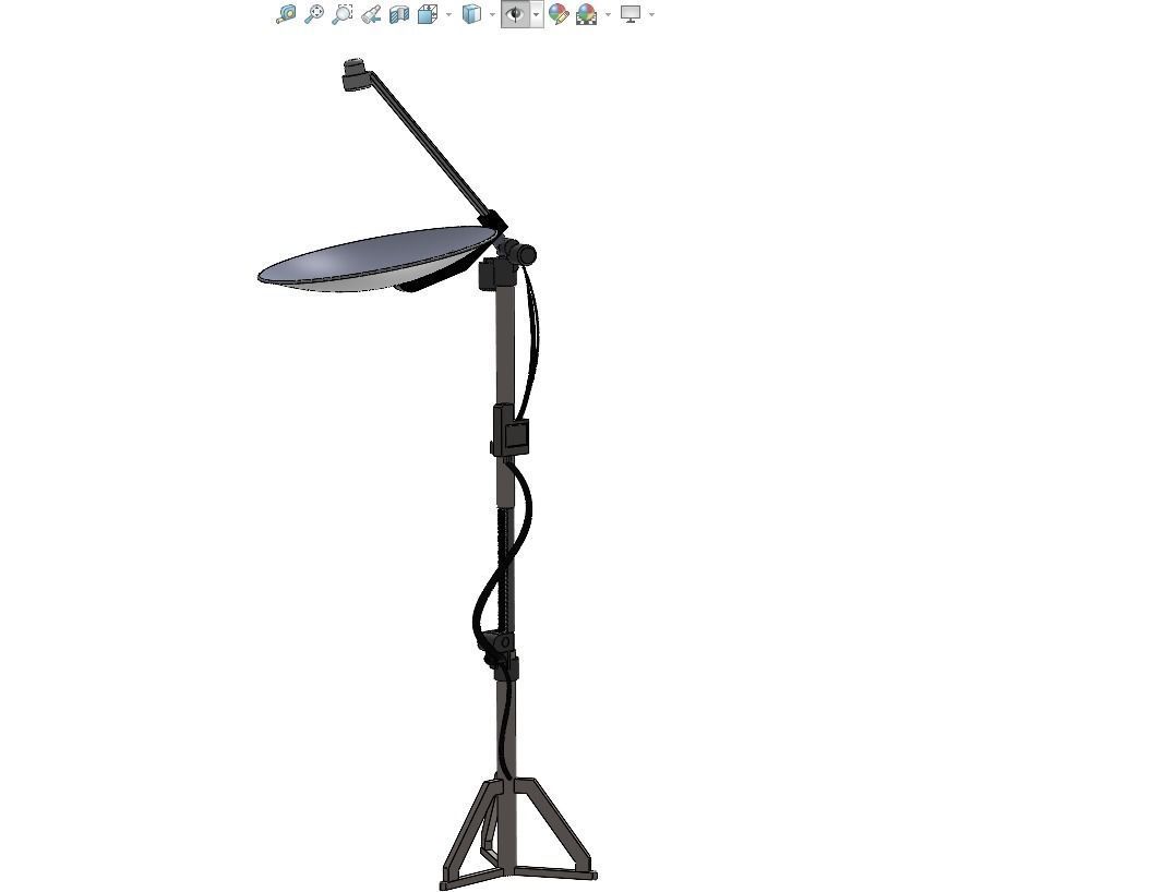 PARABOLIC ANTENNA TRACKER TRACKING SYSTEM 3D model_12