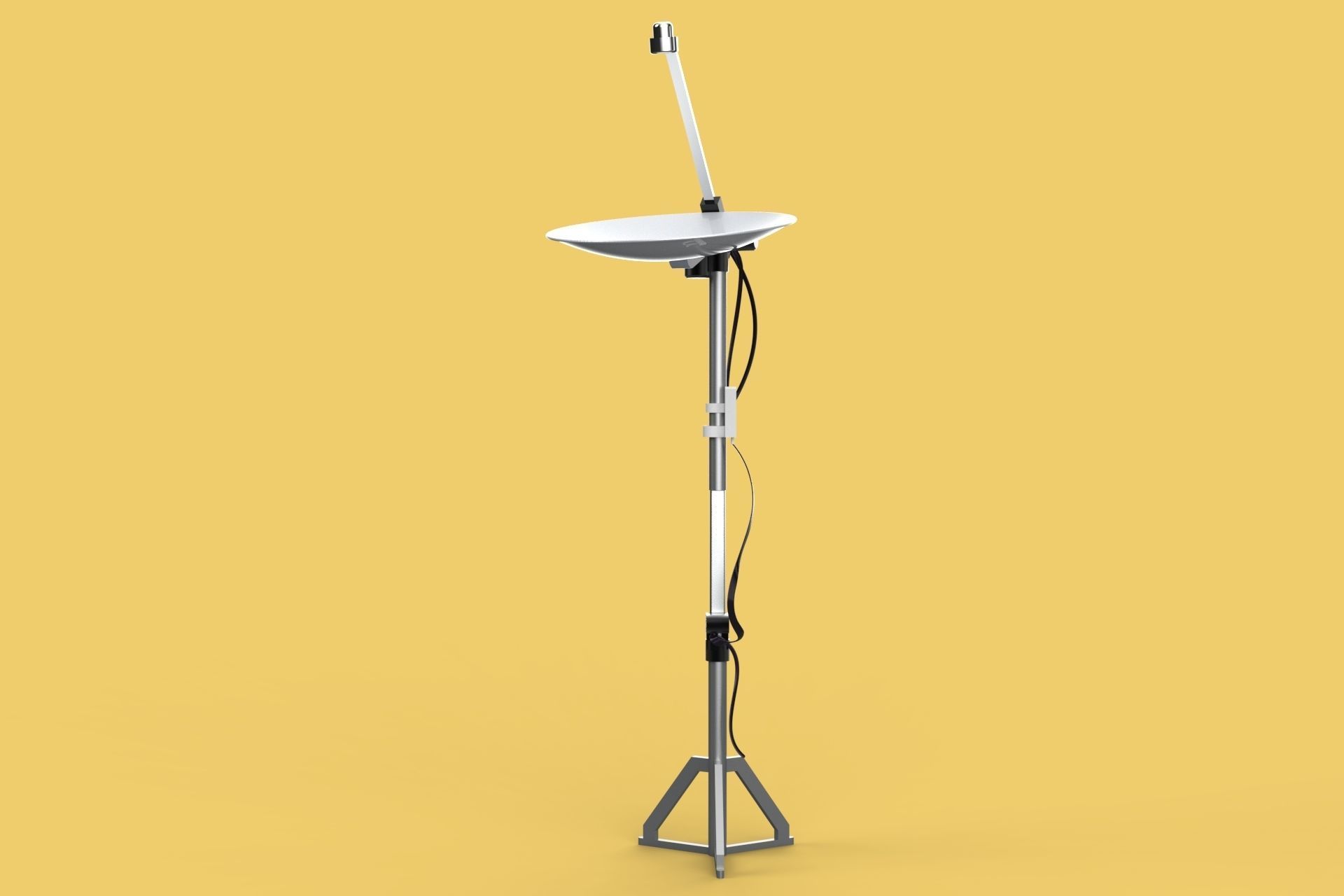 PARABOLIC ANTENNA TRACKER TRACKING SYSTEM 3D model_3