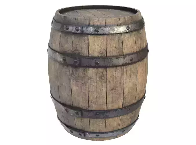 Wooden barrel 02