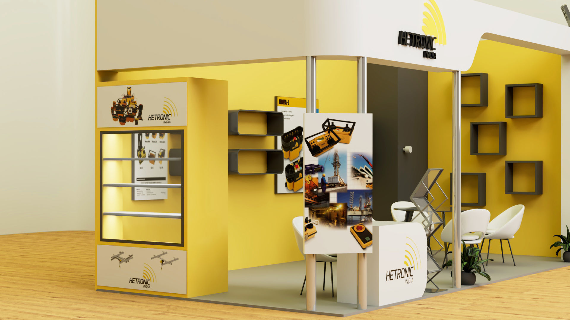 Exibition stall 3D model_1