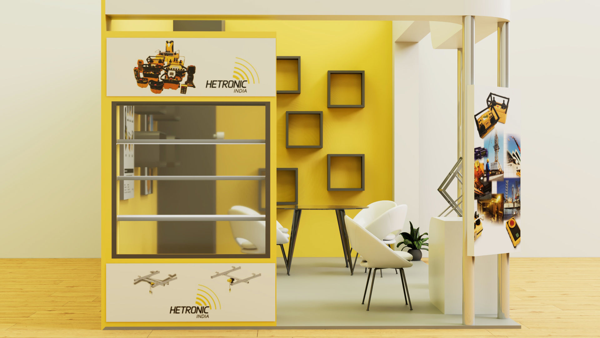 Exibition stall 3D model_4