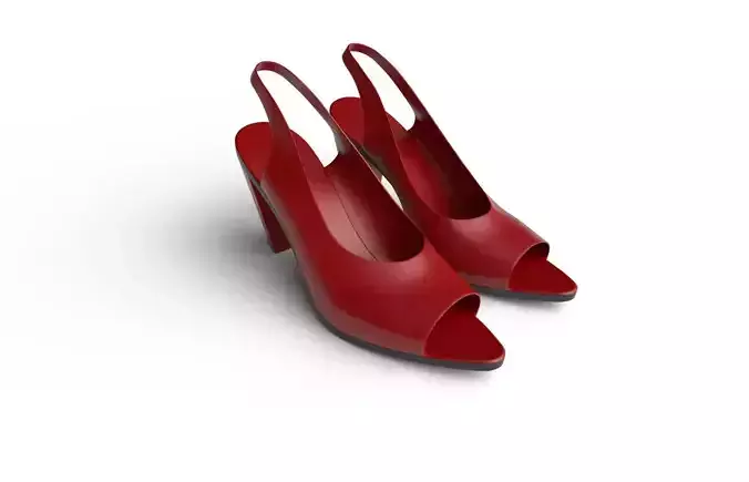 Women Shoes M06 Low-poly 3D model