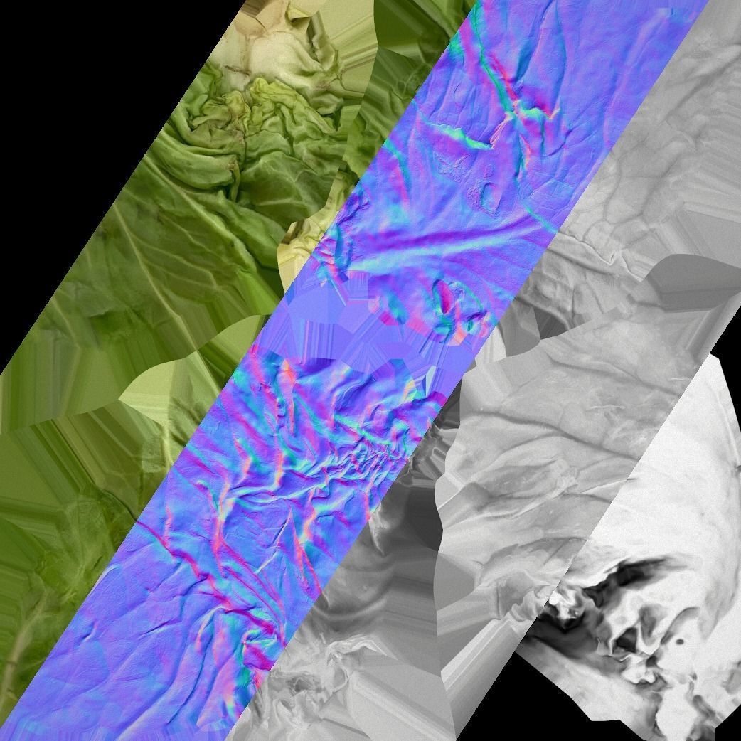 Trough With Water and food Farm Feed Slop Low-poly 3D model_27