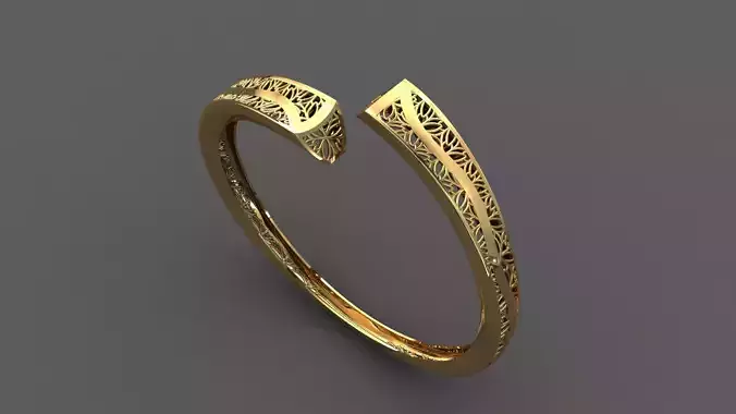 STL 3DM Plain Womens Bracelets Bangles Renders Women Bracelets 3D print model