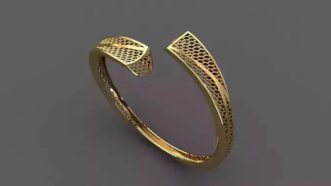 STL 3DM Plain Womens Bracelets Bangles Renders Women Bracelets 3D print model